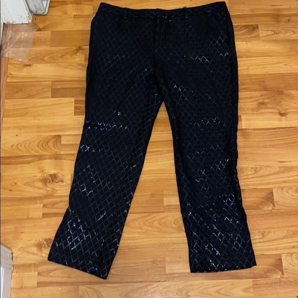 Sleek Black Sparkle Design Jean Leggings